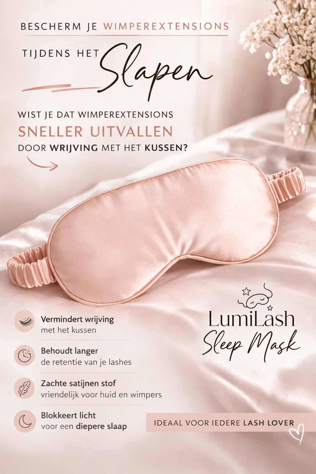 Satijnen Slaapmasker